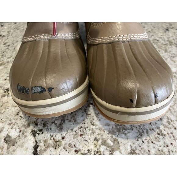 Sorel Tofino II Boots Women’s 6 Taupe Waterproof Winter Faux Fur Cuff - Picture 3 of 10